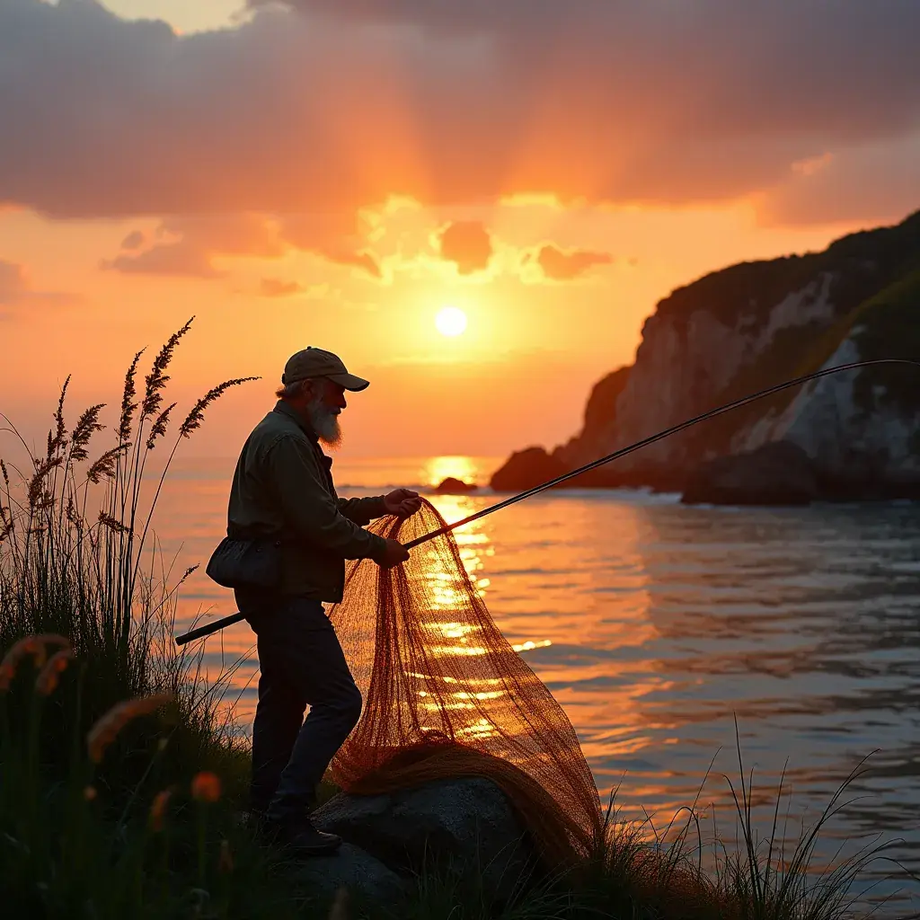 Prato de frutos do mar apresentados artisticamente